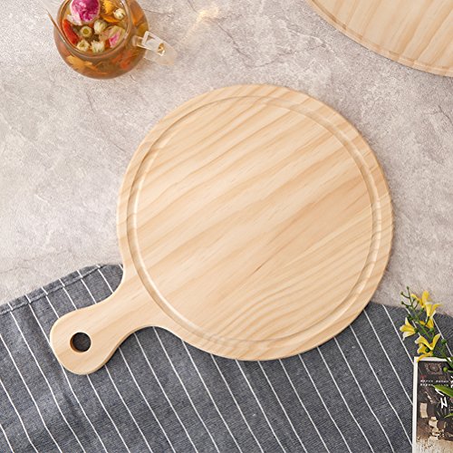 10 Inch Natural Wooden Pizza Peel Charcuterie Board Pizza Spatula Paddle for Baking Homemade Pizza and Bread 25251.6cm