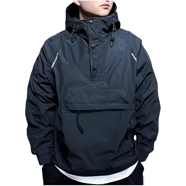 Brandit Men's Fleece-lined Windbreaker Pullover With Jamaica
