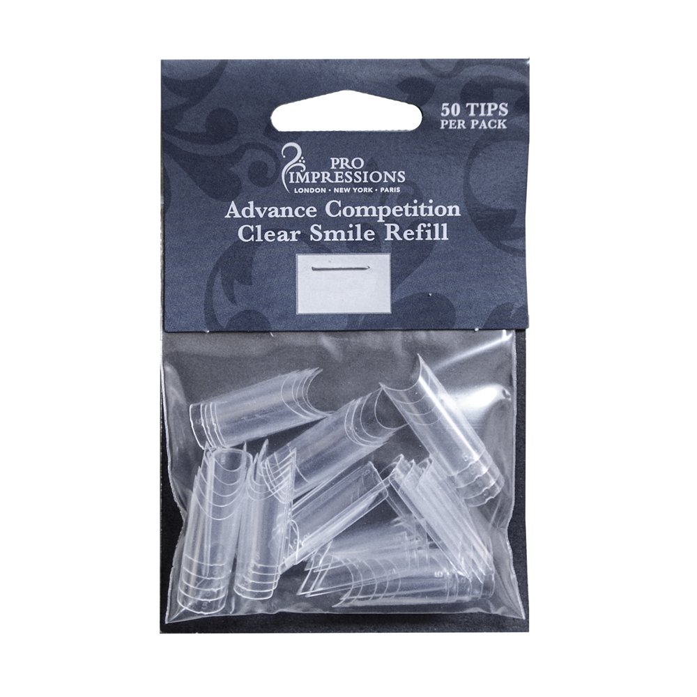 Advance Clear Competition smile Nail Tips Proimpressions (SIZE 1)