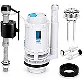 3 Inch Dual Flush Valve Replacement Kit for 2-Piece Toilets, Compatible with Glacier Bay, Toto, WaterRidge, AquaSource&amp; More, Complete Toilet Repair Kit to Fix Leaks, Weak Flush &amp; Wobbling (3 inch)
