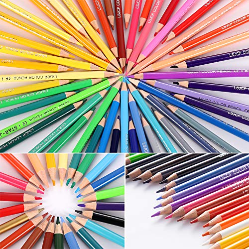 SJ STARJOY 72 Colored Pencils for Adult Coloring Books, Premium Artist