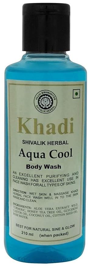 Khadi Shivalik herbal Aqua Cool Body wash 210ml (Pack of 1)