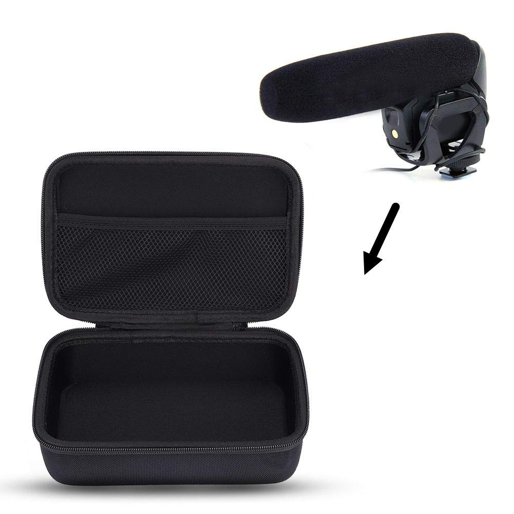 VBESTLIFE Microphone Protective Case, Nylon Storage Case for Microphones of Comparable Size Compatible with Rode VideoMic Pro/Plus etc
