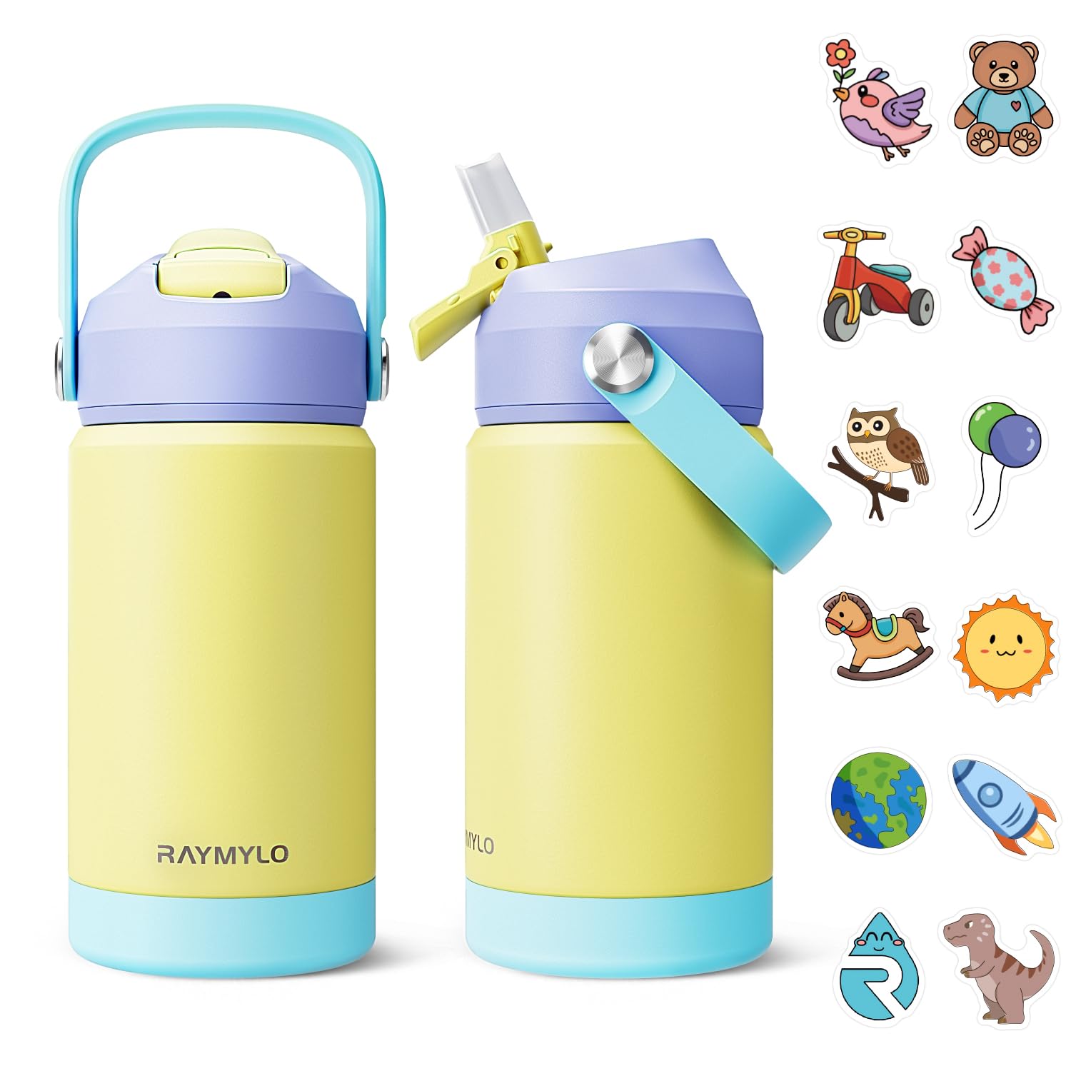 Photo 1 of ** SOLD AS IS NO RETURN/REFUNDS**SEE COMMENTS!
RAYMYLO Toddler Water Bottle Stainless Steel Insulated, 12 oz Kids Water Bottle for School Boys Girls, Toddler cups with Straw (Cold for 24 Hrs, Hot for 12 Hrs), Dishwasher Safe & BPA Free & Leakproof