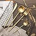 Morgiana Matte Gold 4-Piece 18/10 Stainless Steel Flatware Cutlery Set