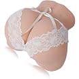 Life-Size Pleasure Pussy and Ass Body Mold With  Removable Stocking - Light main image 1