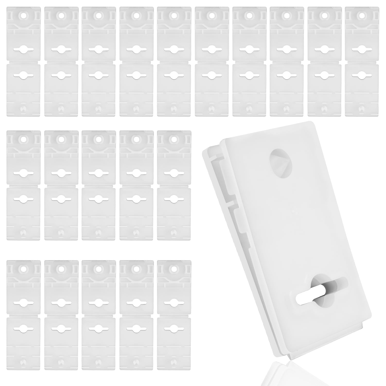 20pcs Pool Cover Clips, 2.76x1.75 Inch Swimming Pool Covers Clip Above Ground Pool Solar Cover Clips Pool Cover Reel Clamps, Easy to Install & Dismantle