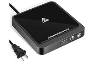 Firjoy Coffee Mug Warmer, 4 Hours Auto Shut-Off Electric Cup Warmer with Large Heating Plate for Office Desks, Travel and Home (20Watt)