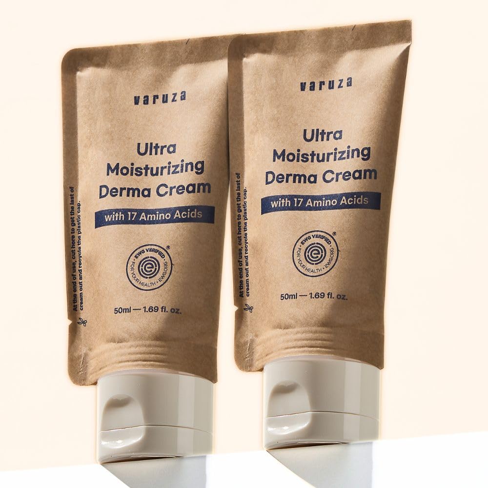 varuza Ultra Moisturizing Derma Facial Cream with 17 Amino Acids Vegan Nano Liposome Cream Low Molecular Weight Hyaluronic Acid Oil Free (2)