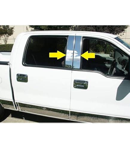 Stainless Steel Door Pillar Covers For 1991-1996 Chevy Caprice – 6-Piece Chrome Trim