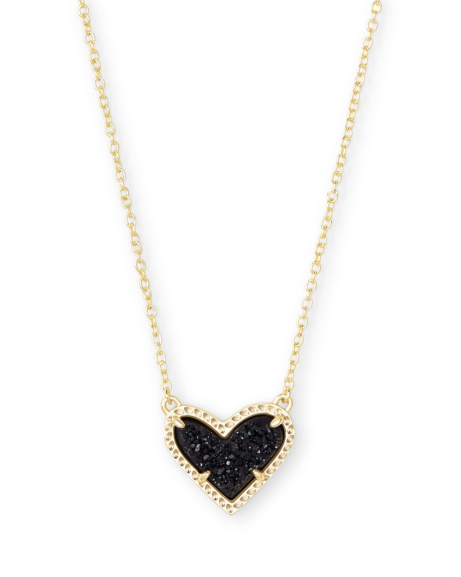 Kendra Scott Ari Heart Adjustable Length Pendant Necklace for Women, Fashion Jewelry