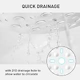 XIYUNTE Large Square Shower Mat 70x70cm Non Slip Anti Mould White view 5
