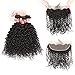 SuperNova Brazilian Curly Virgin Hair Bundles with 13x4 Full Lace frontal Unprocessed Curly Hair Extensions (20 22 24+18inch)