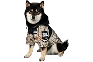 JizahPET Dog Raincoats, Rain Jacket, Waterproof and Windproof, Warm and Breathable, Fashion Trend Dog Clothes, with Leash Hole, for Small, Medium and Large Dogs (Jungle Camo, Small)