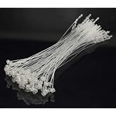 Acuteye 5000 pcs 5" Snap Lock Loop Lock Fasteners, Natural