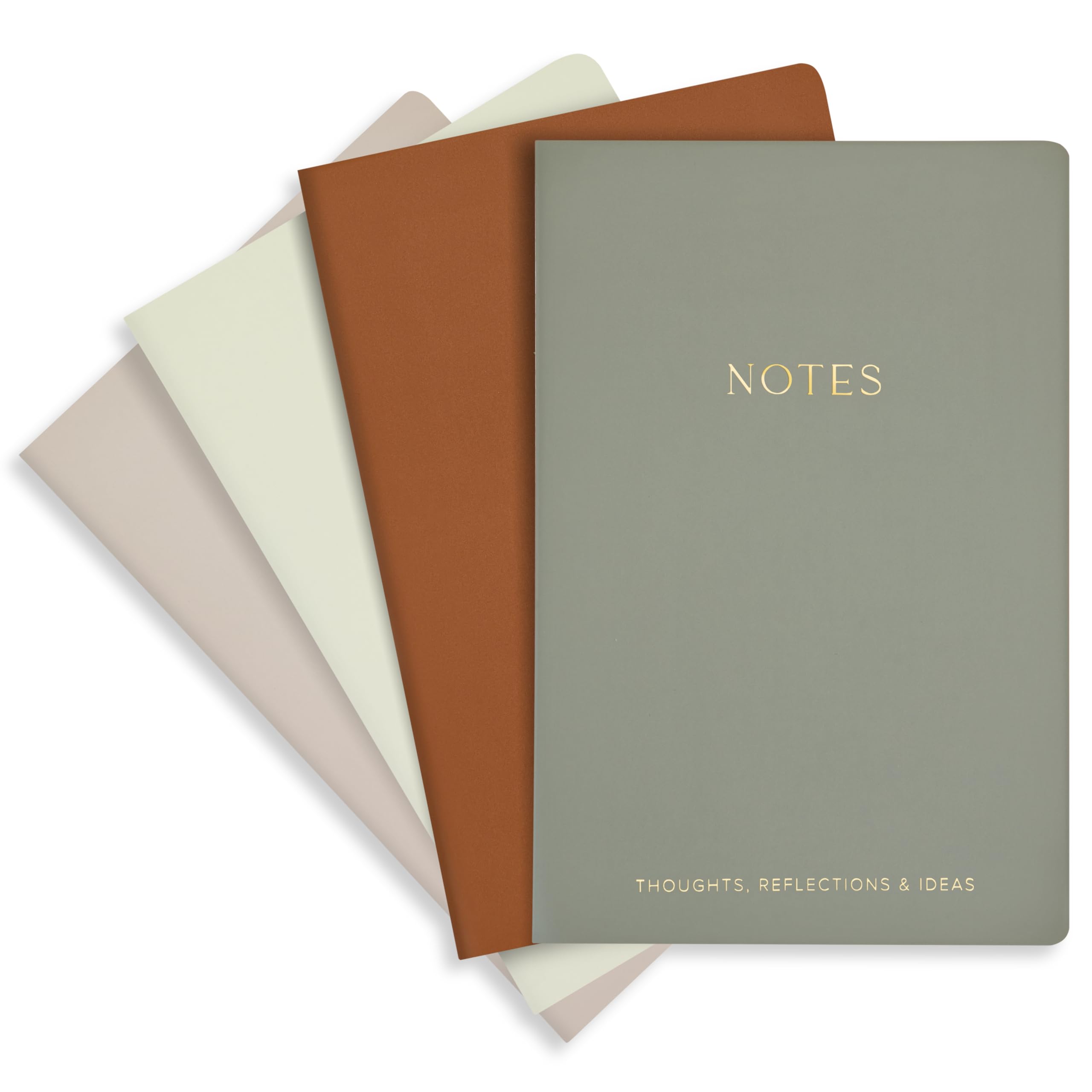Photo 1 of ZICOTO Aesthetic Journal Notebook Set of 4 For Women - Cute College Ruled A5 Journaling Notebooks with Lined Pages - Perfect For Writing And Staying Organized at Work or School