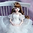SISON BENNE 1/3 BJD Doll 24 Inch Ball Jointed Dolls with Fashion Clothes Princess Dress and Accessories, Gift for Kids Birthday (8#)