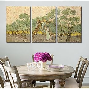 3 Panel Women Picking Olives by Vincent Van...