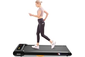 AXEFIT Walking Pad with Incline, Under Desk Treadmill for Home Office, 2.5HP Portable Treadmills with Panel & Remote Control, 4 in 1 Walking Running Machine Manual Incline, Compact Treadmill 265LB Capacity
