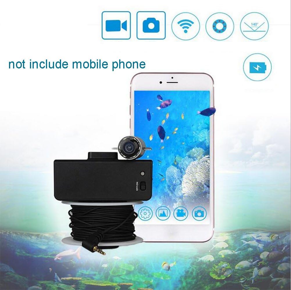 Cutepet Fish Finders Alarm 2.4G Wireless WIFI Mobile Phone Video Fishing Device Hd Underwater Camera Fish Detector TF-09310