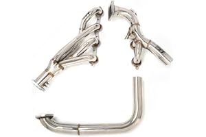 PG POWERGO MOTORSPORT POWERGO MOTORSPORT 1-5/8 x 2/1/2 in. 304 Stainless Steel Exhaust Headers for Single Turbo LS Swap (LS1/LS2/LS6/LS7) for C10 C1500 Suburban Blazer Camaro Firebird Chevelle El Camino Caprice Impala Nova