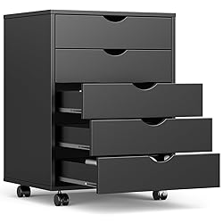 OLIXIS 5 Drawer Mobile File Cabinet Under Desk