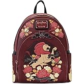 Loungefly Harry Potter Gryffindor House Floral Tattoo Mini Backpack
