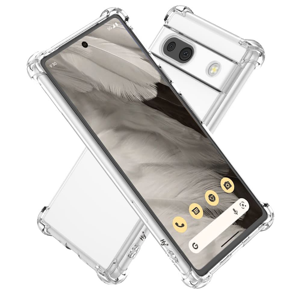 Hy+ Pixel7a 耐衝撃 ケース ピクセル7a カバー ストラップホール 米軍MIL規格 クリア 衝撃吸収ポケット内蔵 TPU ケース商品画像