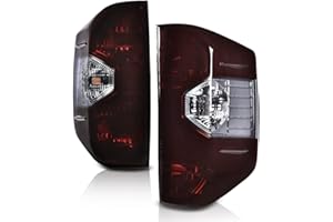 ALLGOOD Tail Lights Assembly w/o Bulbs Left Driver & Right Passenger Side Compatible with Toyota Tundra 2014-2021 Smoky Lens Rear Tail Lamp