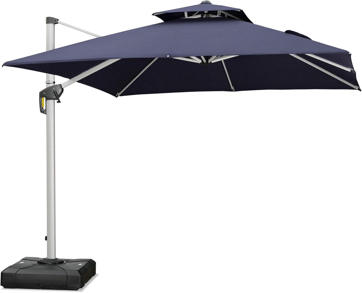 Amazon Com Purple Leaf 9ft Patio Umbrella Outdoor Square Umbrella Large Cantilever Umbrella Windproof Offset Umbrella Heavy Duty Sun Umbrella For Garden Deck Pool Patio Navy Blue Garden Outdoor