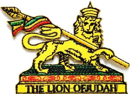 Rasta Lion Of Judah RASTAFARI ETHIOPIAN Reggae Jamaica FlagJacket Shirt T-Shirt Patch Sew Iron on Logo Embroidered Badge Sign Emblem Costume
