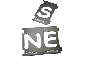 Rockler Router Letter Template Set (4” H) – Comic Sans Font Letter Router Template – Interlocking Sign Making Templates w/Let