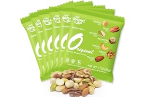Daily Gourmet Nuts - Unsalted Mixed Nuts Snack Packs/Individually Wrapped Snacks/Nut Snacks/No Peanuts/Healthy Trail Mix Individual Packs/Deluxe Assorted Snacks