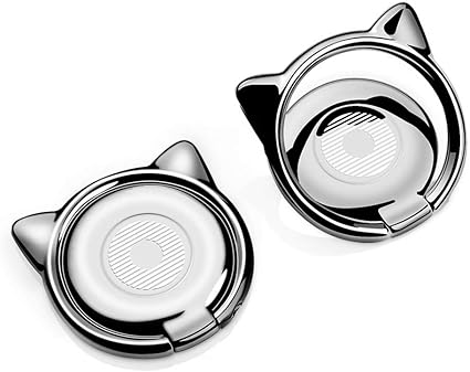 Amazon Aceyoon スマホリング 猫 スマホ りんぐ ホルダー 猫耳 強吸着力 落下防止 携帯リング 360 角度調整 亜鉛合金製 高級感溢れ スマホリング ねこ Phone Android多機種対応 2個セット ホールドリング 通販