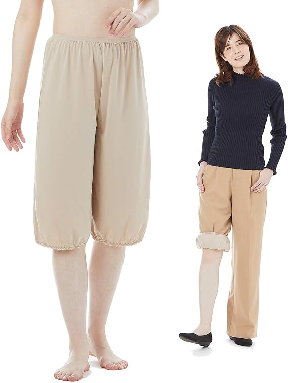 Amazon ペチコート ワイドパンツの裾が床につかない トイレで便利 らくちん ペチパンツ 裏起毛ver ベージュ ペチコート ペチパンツ 通販 Amazon ペチコート ワイドパンツの裾が床につかない トイレで便利 らくちん ペチパンツ 裏起毛ver ベージュ ペチコート ペチパンツ 通販