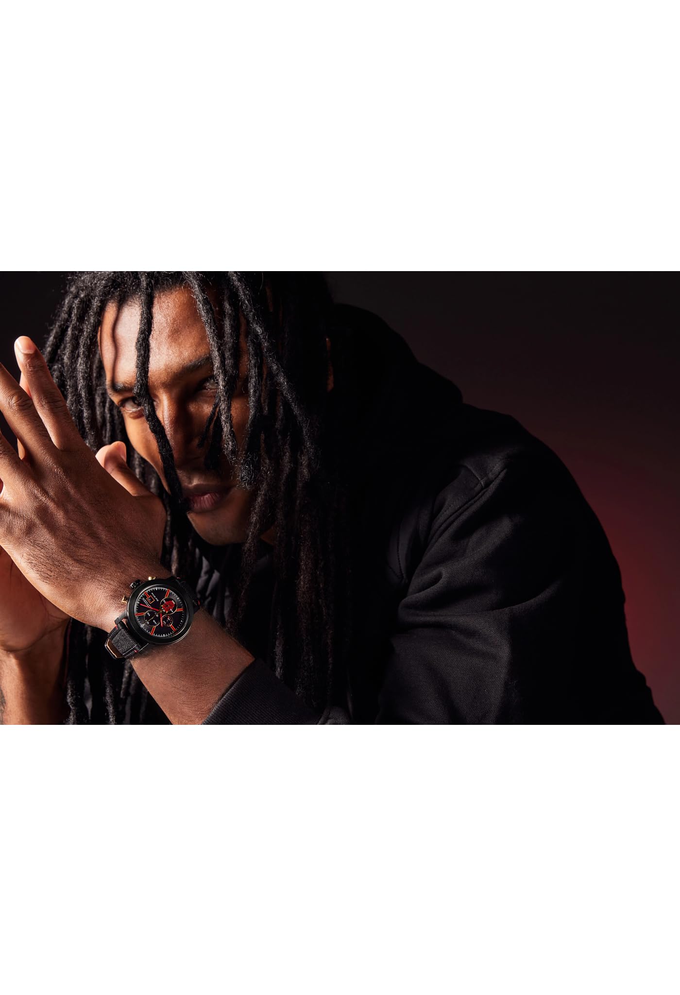 Citizen Men's Eco-Drive Star Wars Darth Maul Mastermind Chronograph Black Ion Plated Stainless Steel Case Watch,Black Cordura Nylon Strap, Black Dial (Model: CA0766-02W)