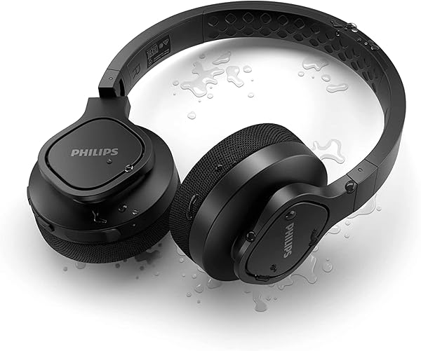 PHILIPS HEADPHONES/HEADSET WIRED & WIRELESS HEAD-BAND SPORTS USB, W128299144 (WIRELESS HEAD-BAND SPORTS USB TYPE-C BLUETOOTH BLACK)