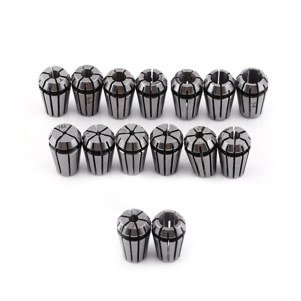 Photo 1 of ****MISSING PART****

Chazcool 15PCS ER11 Collet Set? ER11 Spring Collet Set for CNC Engraving Milling Lathe Chuck Tool, 1.0mm-7.0mm & 1/4", 1/8"