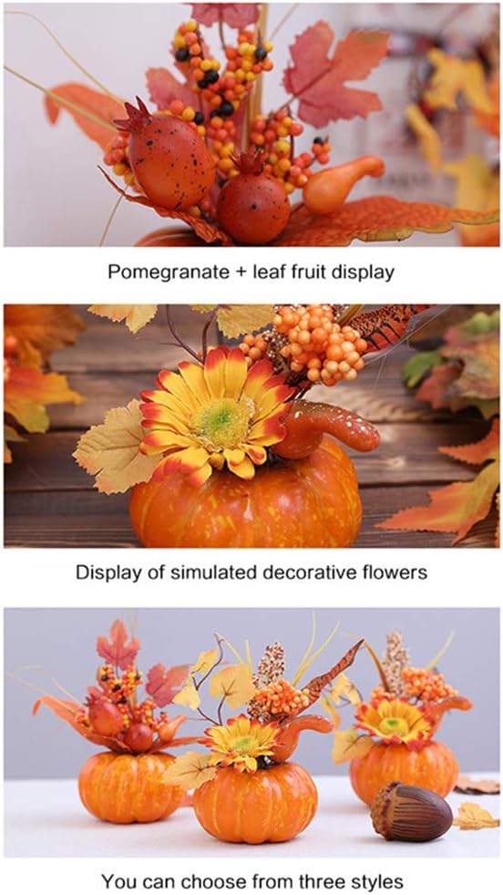Artificial Plants Flowers Home Decor Ghdonat Com Berry And Maple Fall Leaves For Table Home Decor For House Autumn Harvest Thanksgiving Decoration Prop A Sequn Artificial Pumpkins Decoration