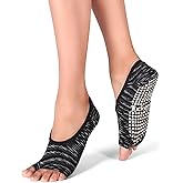 Tucketts Ballerina Ballet Socks for Women, NonSlip Toeless Pilates Grip Socks for Barre & Barefoot Workouts, Size 5-9, 1 Pair