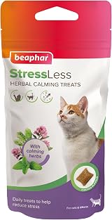Beaphar StressLess Herbal Calming Cat Treats 35g Chicken Flavour