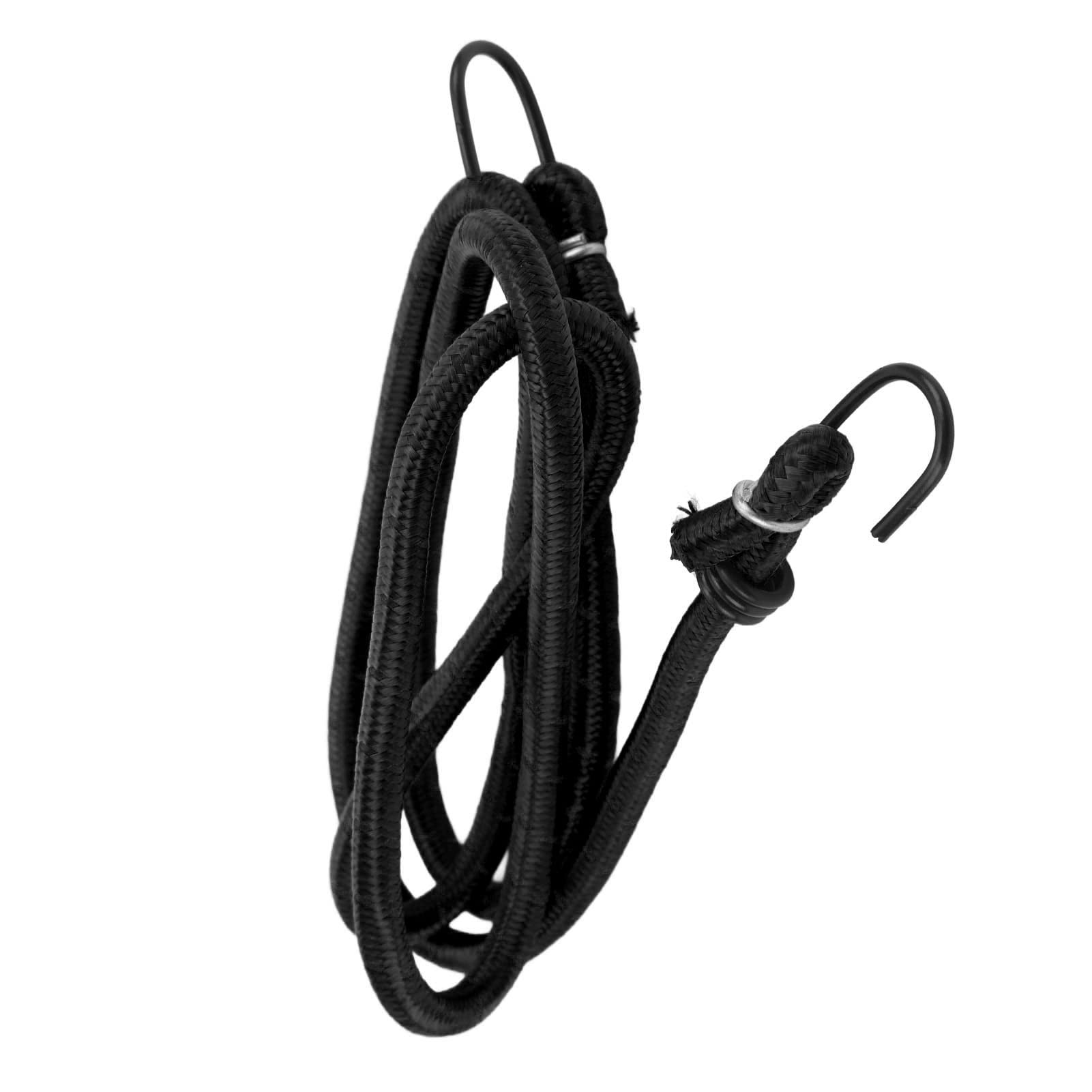 55.1in Bungee Cord with Hooks, Long Elastic Tension Rubber Straps Heavy Duty Bungee Rope for Securing Tarps Luggage Camping Storage