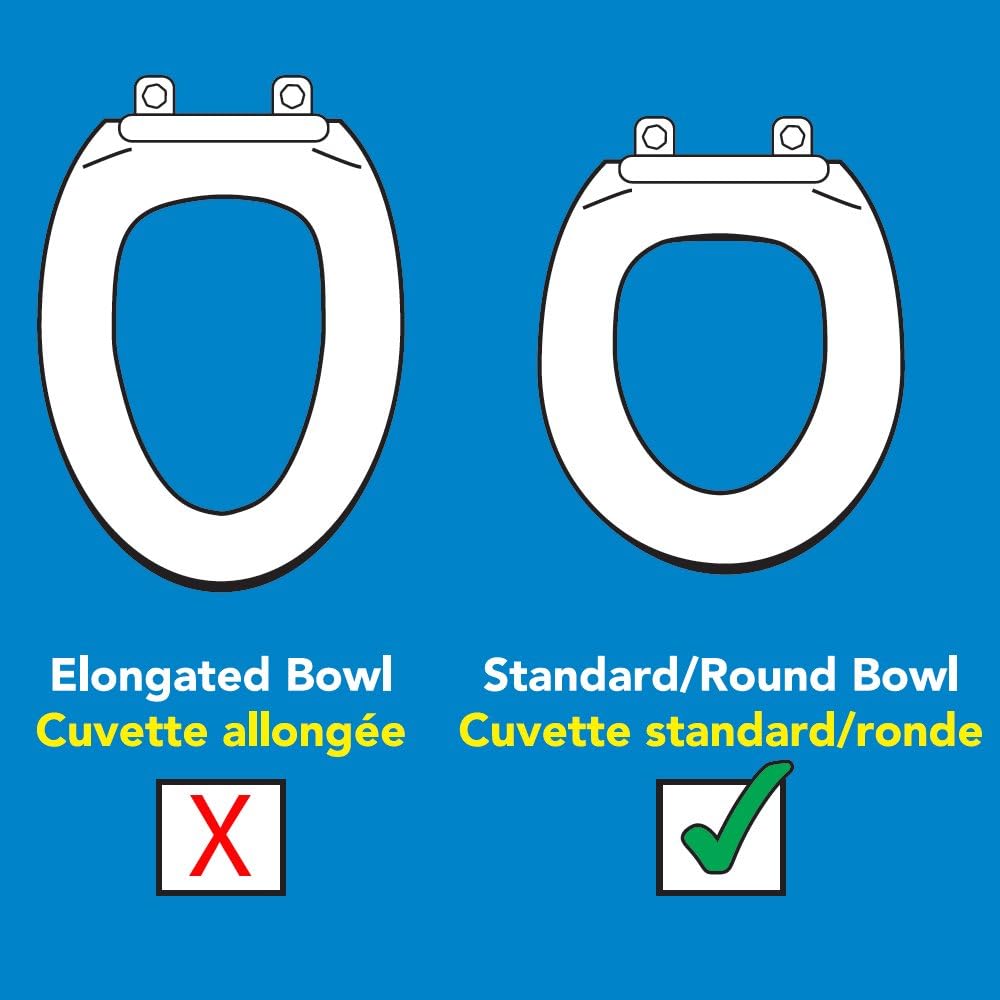 Carex 3.5 Inch Raised Toilet Seat with Arms - For Round Toilets - Elevated Toilet Riser with Removable Padded Handles, Easy On and Off, Support 250 lbs: Health & Personal Care