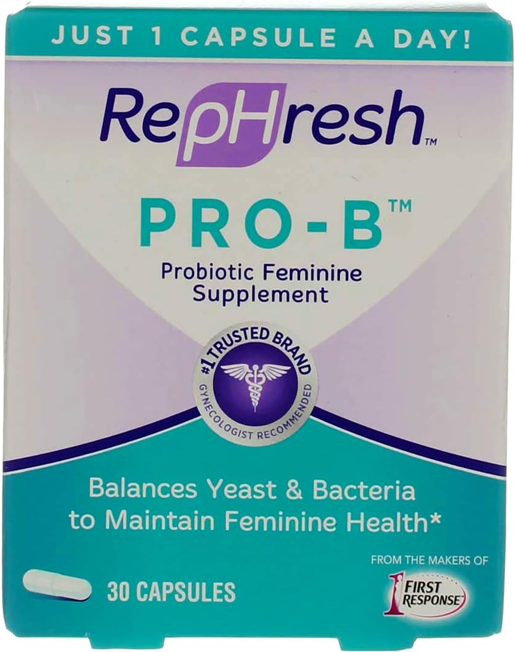 Amazon Com Rephresh Pro B Probiotic Feminine Supplement Capsules 30 Ea Pack Of 7 Health Personal Care