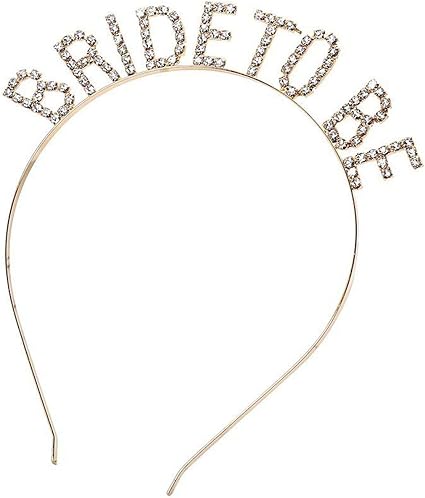 Amazon Com Bride To Be Princess Bridal Crown Miss To Mrs Bride