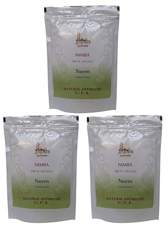 Bio NEEM Pulver (250g - 3er pack) Azadirachta indica - 100% Bio-zertifiziertes pflanzliches Nahrungsergänzungsmittel der Laco