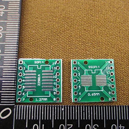 RongShine 100pcs/lot SOP14 SSOP14 TSSOP14 SOP TO DIP 0.65/1.27mm IC adapter Socket / Adapter plate / PCB