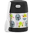Thermostat Kids Vacuum Insulated Food Jar with Spoon, Mandalorian, 10 Ounce, Stainless Steel