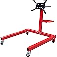 BIG RED T25671 Torin Steel Rotating Engine Stand with 360 Degree Rotating Head and Tool Storage Tray: 5/8 Ton (1,250 lb) Capacity, Red