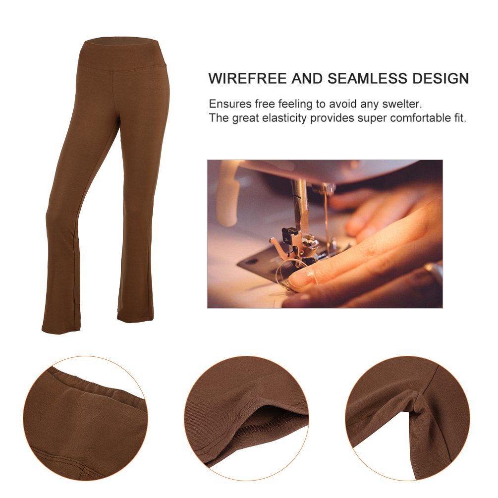 Fitibest Donna Pantaloni Elastici per lo Yoga, Corsa e Danza con Impressioni Colorate